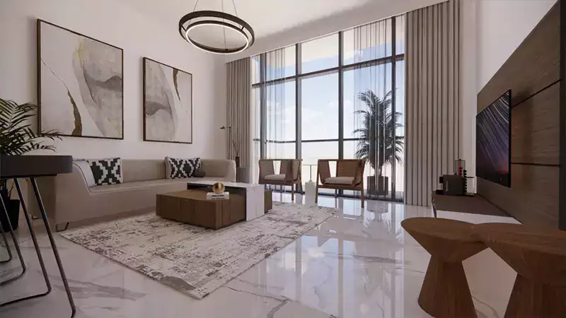 Living Room Royal Regency Suites tower B Business Bay